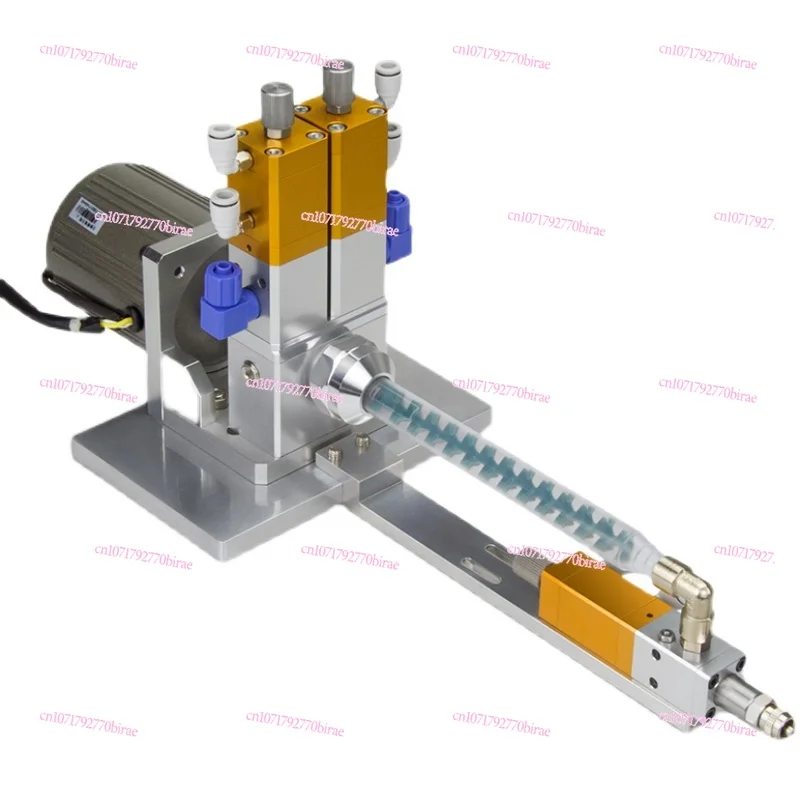 

Anti-drip electric stirring ab double liquid dispensing lifting and suction dynamic mixing valve gluing equipment