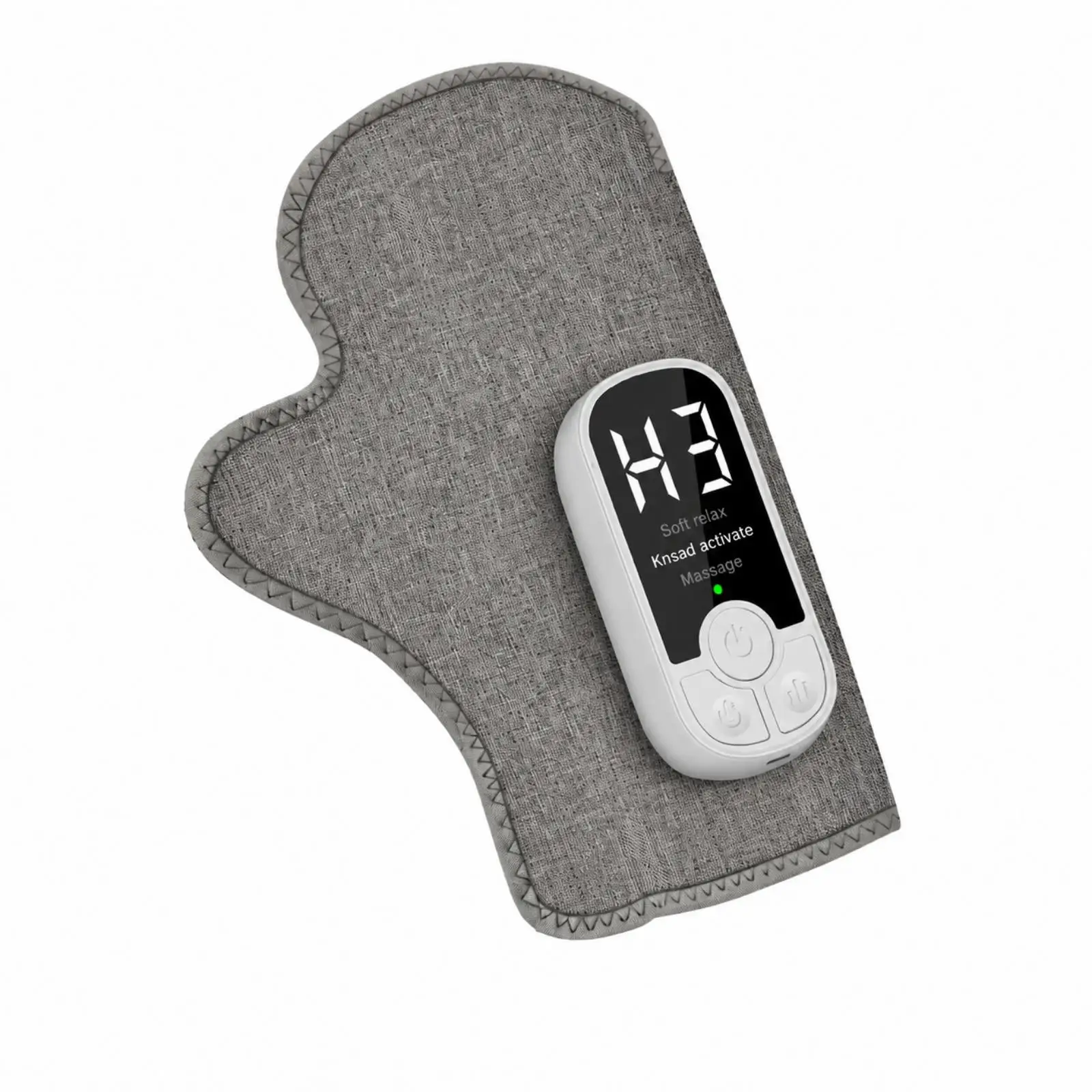 Heated Finger Massager for Hands Wrist Vibration Compression Therapy with Digital Display for Office Workers