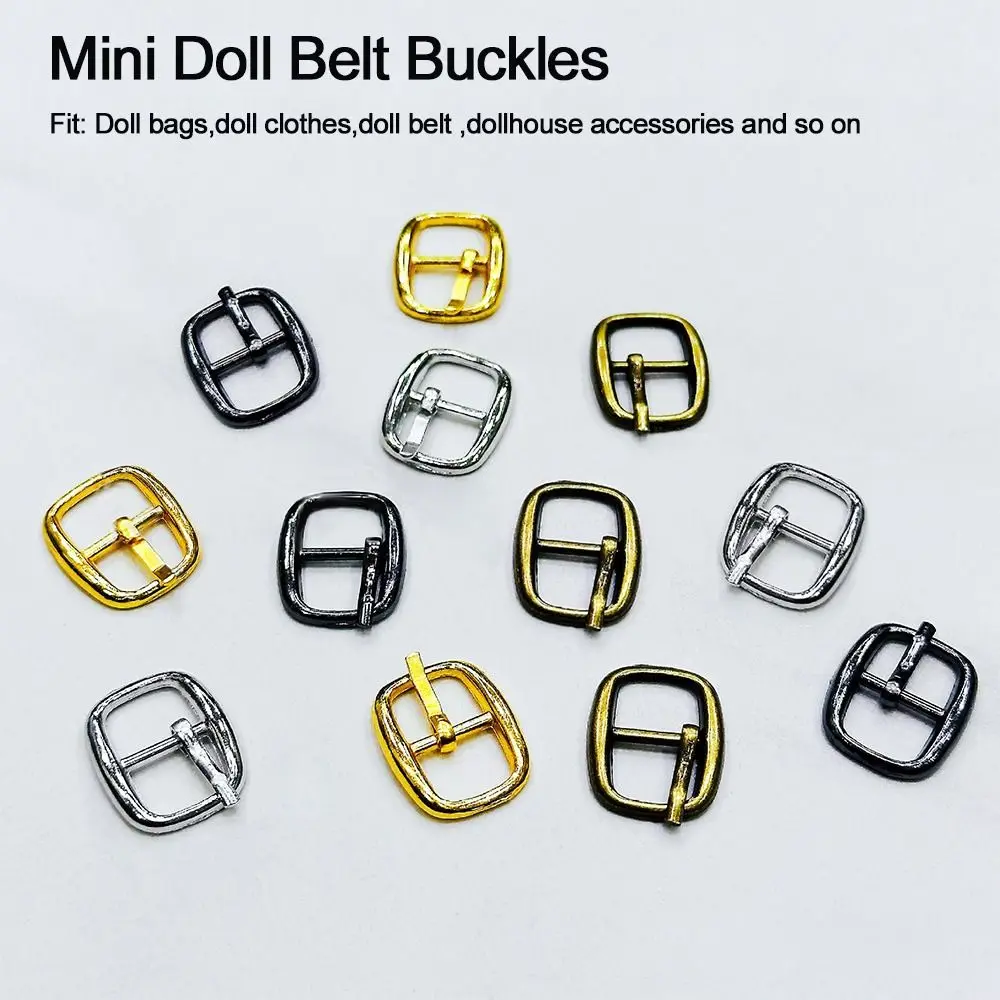 10pcs Newest Tri-glide Belt Buckle New Adjustment 10mm Doll Bags Buckles Mini Ultra-small Belt Buckles DIY Doll Belt