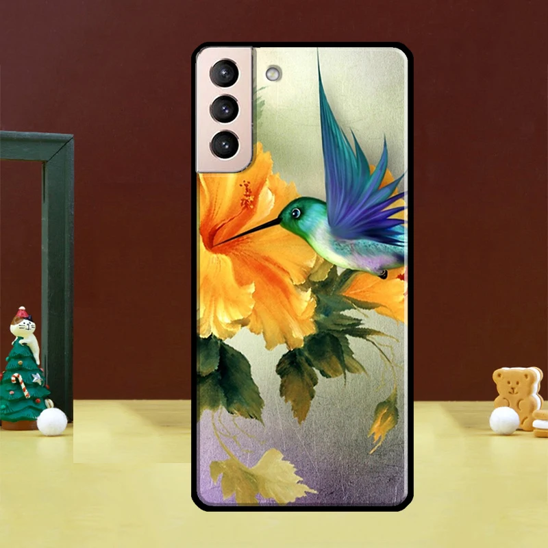 Hummingbird Case For Samsung Galaxy S23 S21 S22 Ultra S8 S9 S10 Note 10 Plus Note 20 Ultra S20 FE Cover