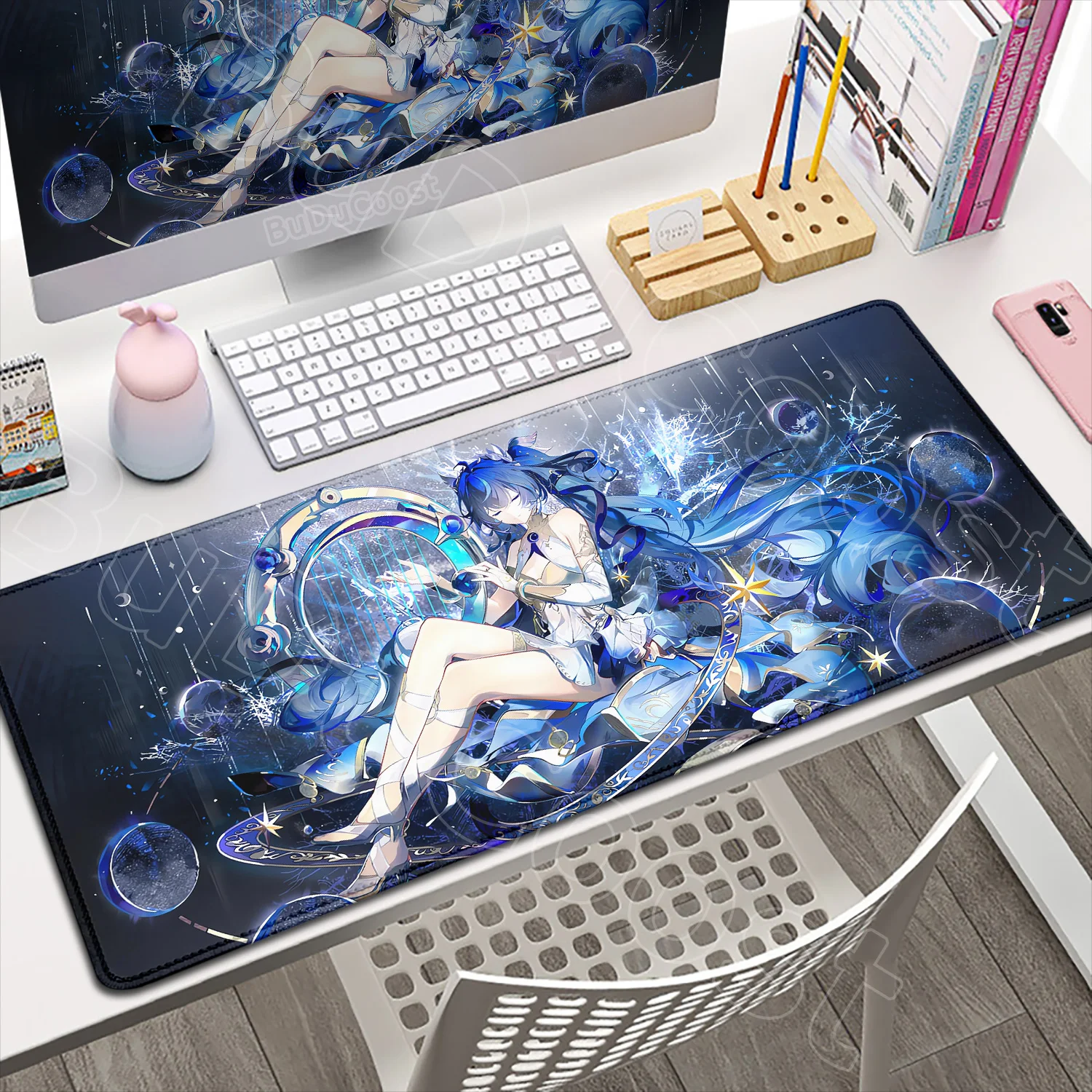 

2026 New Wallpaper Augusta Luno Wuthering Waves Mouse Pad Game Mousepad Accessories Keyboard Mat Gaming Laptop HD Anime Desk Mat
