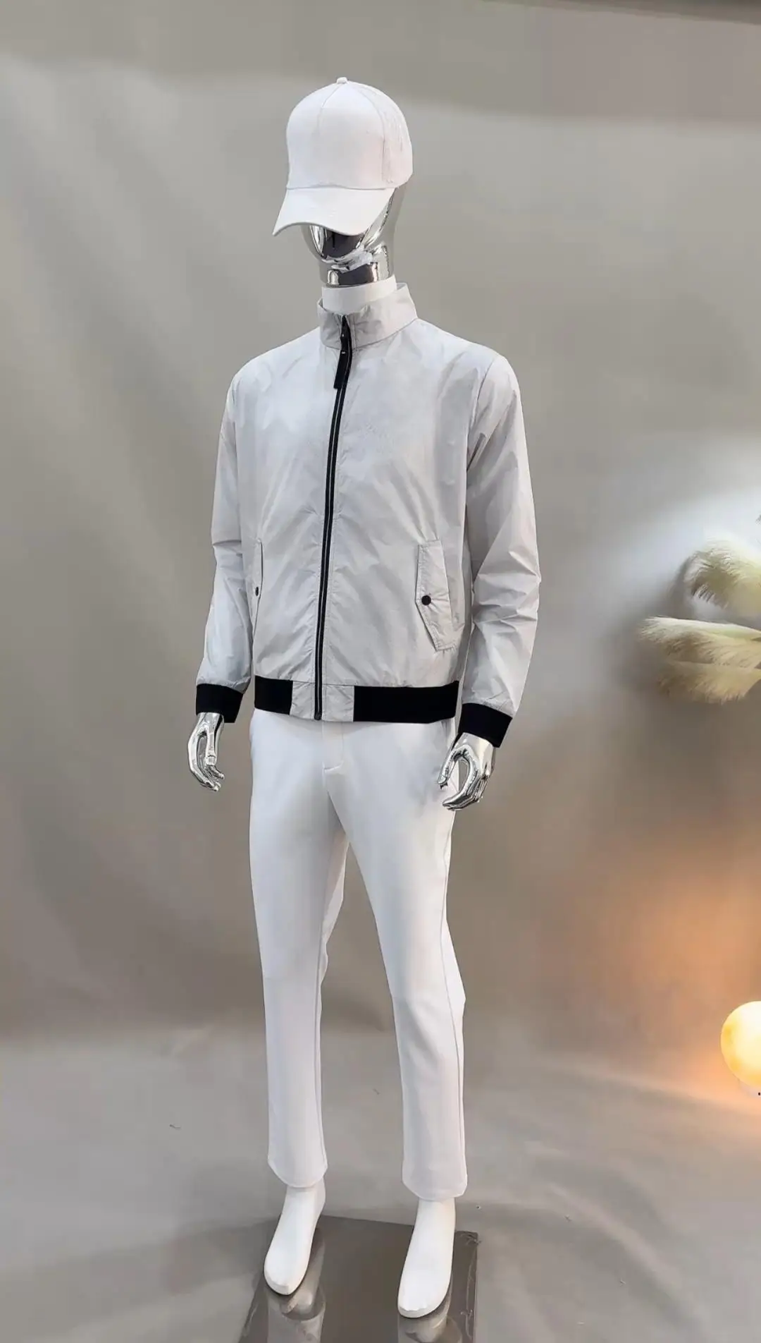 2026 Men's Golf Printed Sun Protection Jacket Quick Dry Slim Fit Versatile Outdoor Sports Outerwear