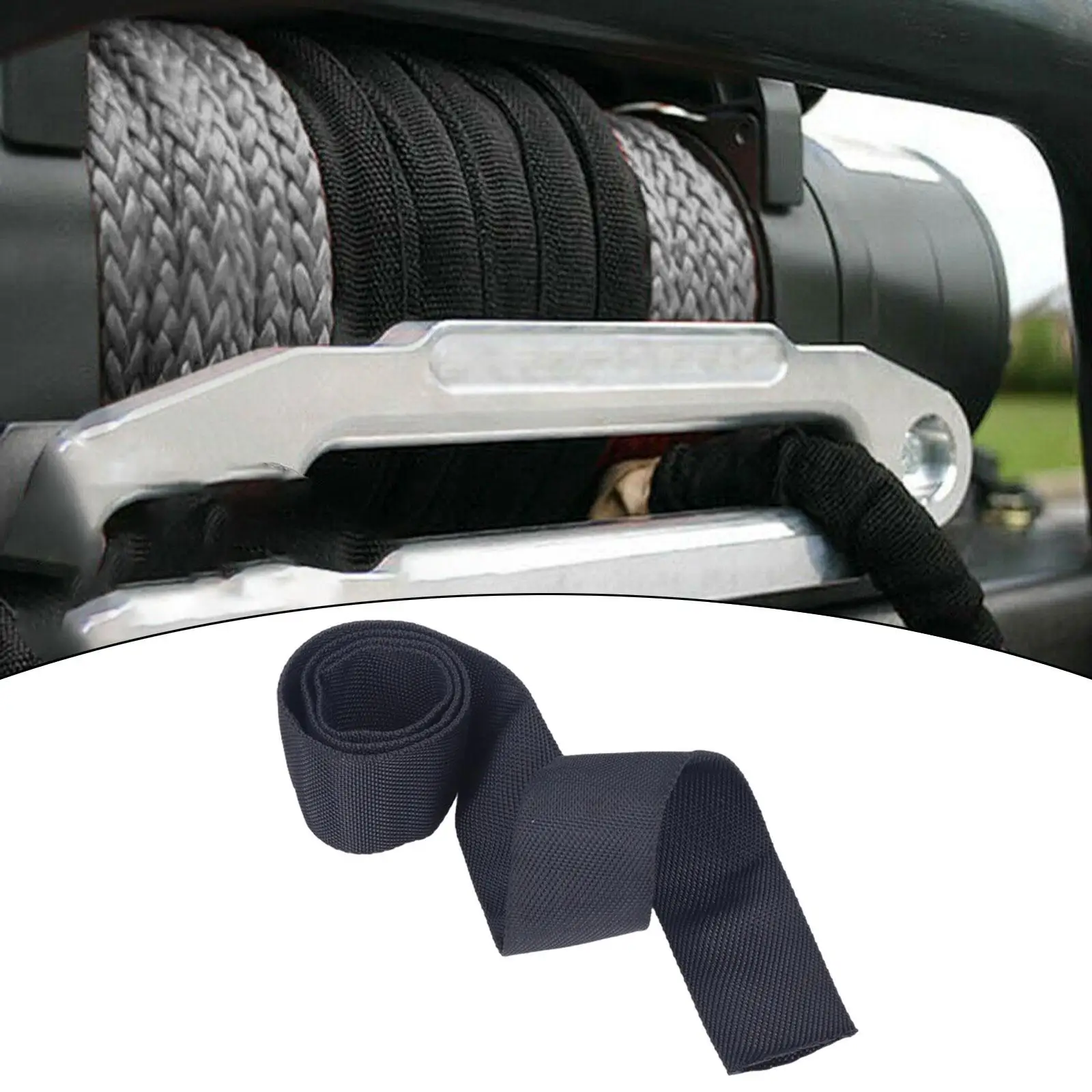 Winch Cable Protective Sleeve High Strength Nylon Polyester Cover Generic Accessory for Marine Farming Industry