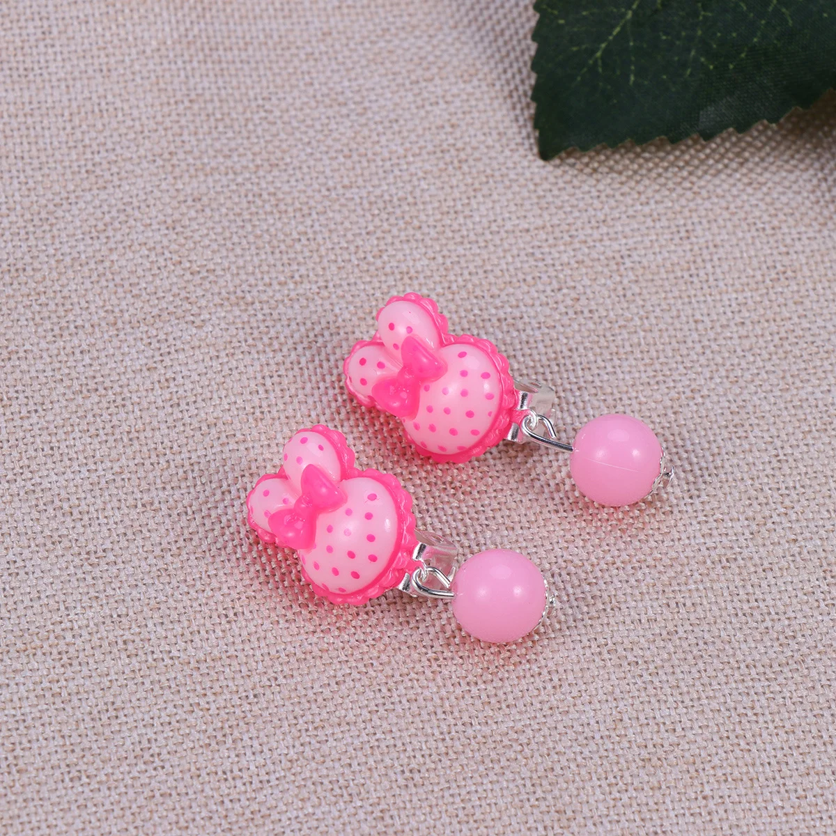 

14Pairs Earrings Box Clip-on Jewelry Little Girls Play Dress-Up Party Cartoon Accessories Birthday Gift for Kids