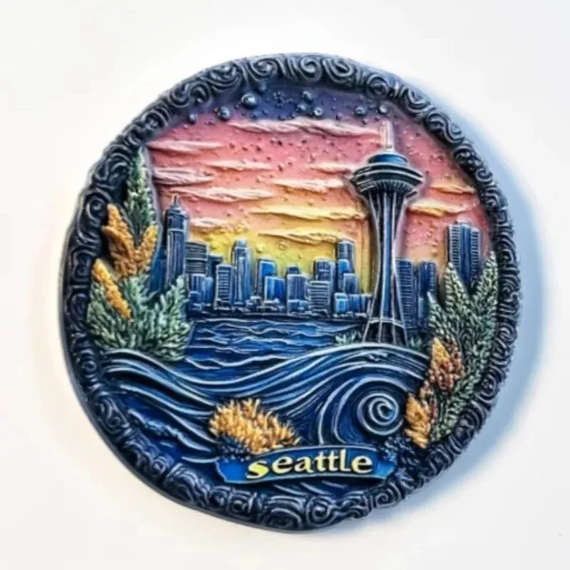 United States Souvenirs Seattle Fridge Magnets America Space Needle Fridge Stickers Home Decor Wedding Gifts