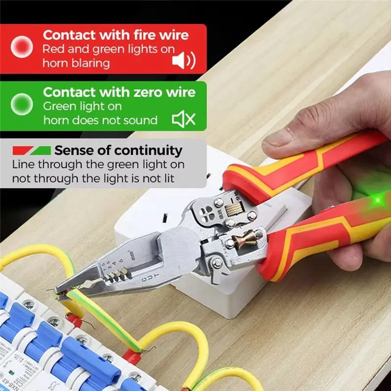 A32HOT-Wire Stripper 8 Functions Adjustable Blade Depth Hand Tools Wide Range Ofapplications