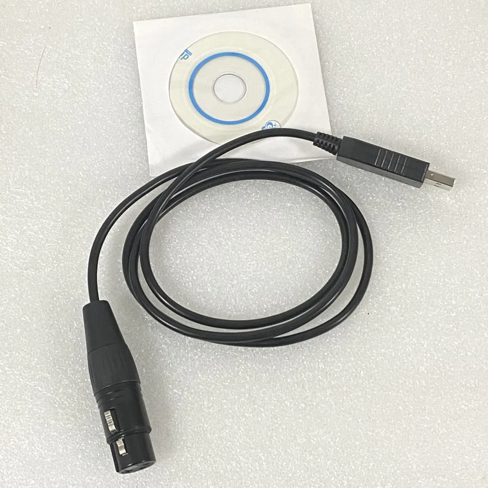 Picture 3: Stage Lighting USB To DMX Interface Adapter Computer DMX512 Console Controller 1Meter DMX Wire Cable For PC Control DMX Devices