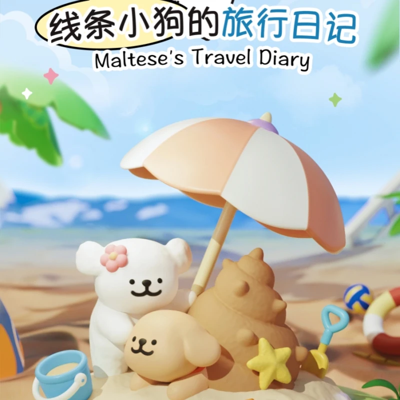 In Stock Maltese\'S Travel Diary Series Mystery Box Maltese Action Figures Dog Toy Blind Box Suprise Bag Decor Collect Model Gift