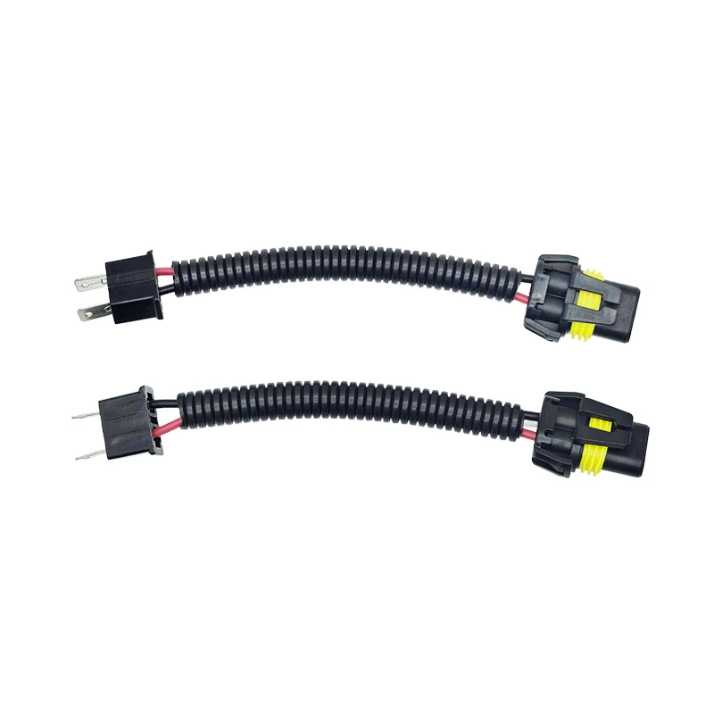 1-10Pcs H7 Male To 9005/9006/9012 Female Bulb Socket Wiring Harness For Car Fog Headlight Plug Connector Adapter Conversion Cord