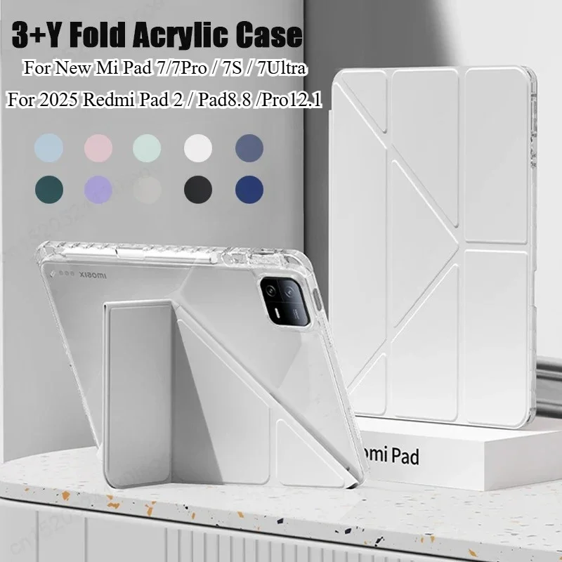Pop 2025 New HD Acrylic Tablet Case For XIAOMI Pad 7S Pro 12.4 12.1 