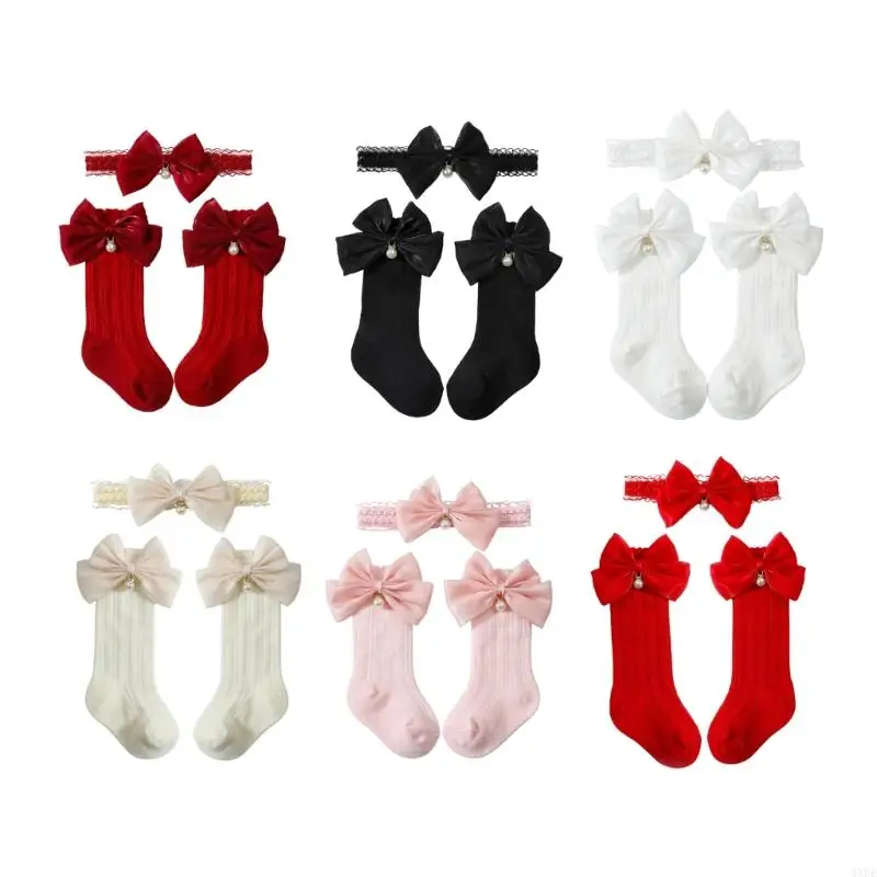 

Adorable Infant Headband & Socks Outfit Lightweight Summer Baby Accessories Perfect for Photos & Daily Wear Gift