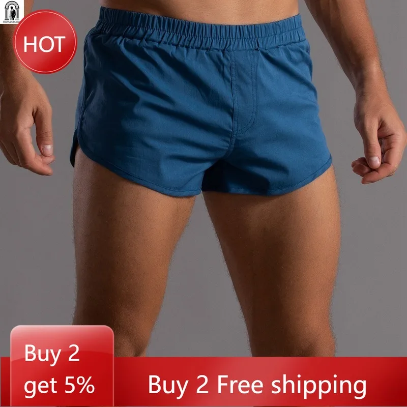 2026 New Men's Cotton Shorts Plus Size Home Wear Arrow Pants 2 Inch Sexy Casual Sleep Shorts Fashion Male Loungewear Bottoms