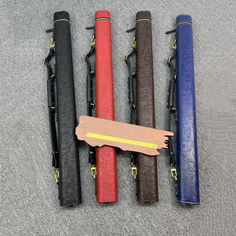 

Hand-Made Genuine Multiple Colors Leather 1Butt 1Shaft Billiard Cue Case Holder