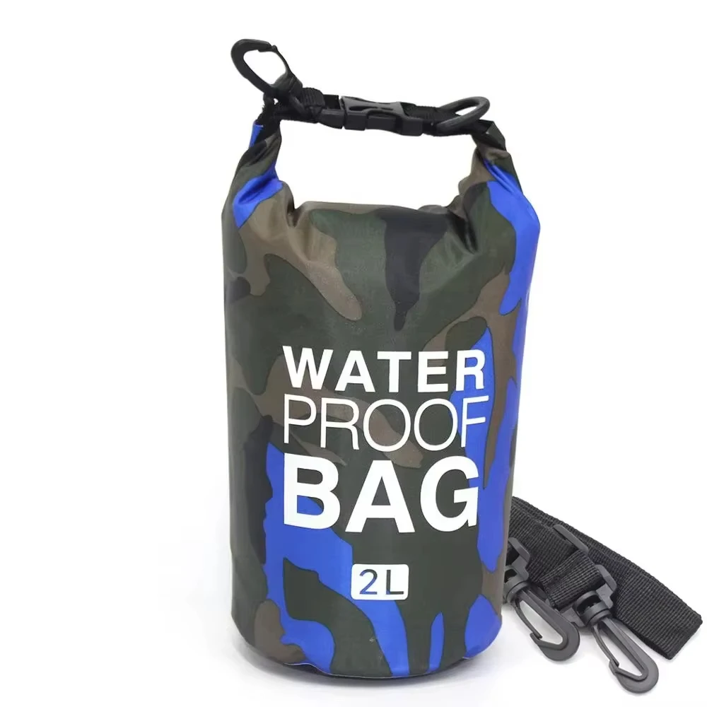 2/5/10/15/20/30L Outdoor Camouflage Waterproof Portable Rafting Diving Dry Bag Sack PVC Coated Swimming Bags for River Trekking - view 4