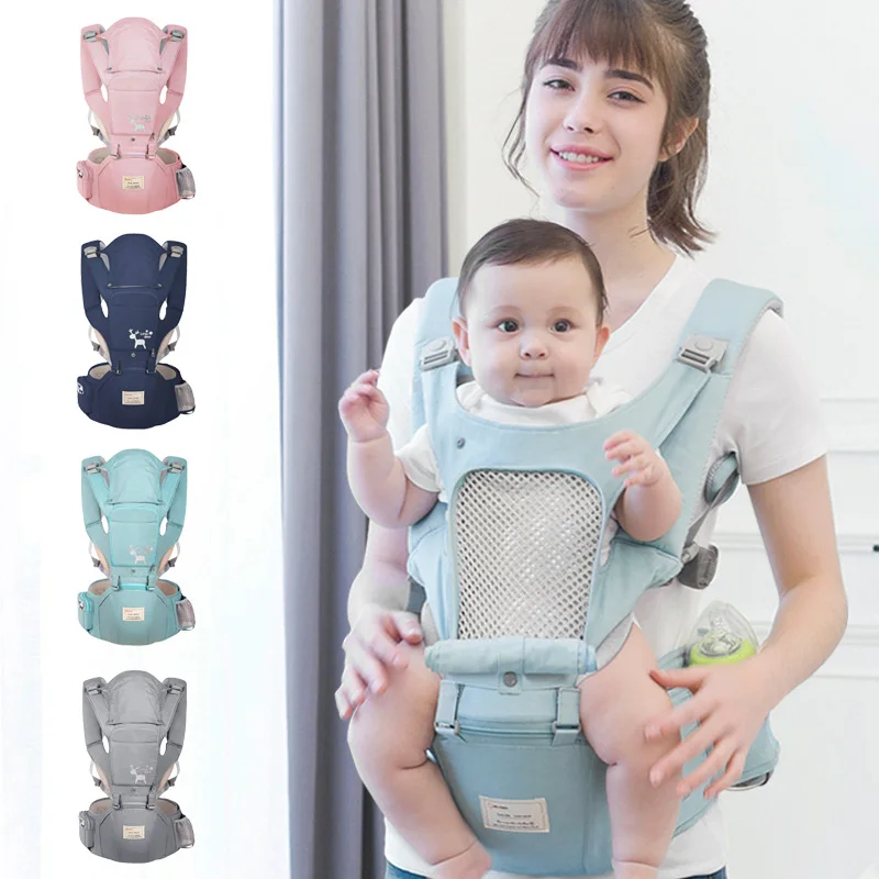 0-36M Ergonomic Baby Carrier Infant Kid Baby Hipseat Sling Save Effort Kangaroo Baby Wrap Carrier for Baby Travel