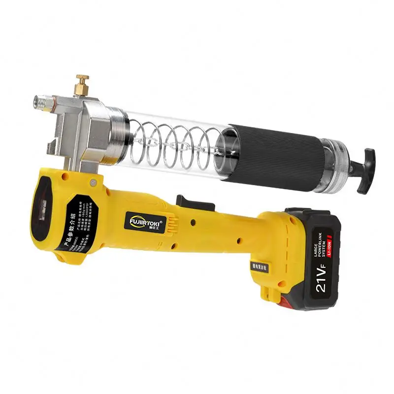 

REALMAX Cordless Electric 21V Grease Lubrication Pump High Pressure Automatic Grease Gun Include Battery with Carrying Case