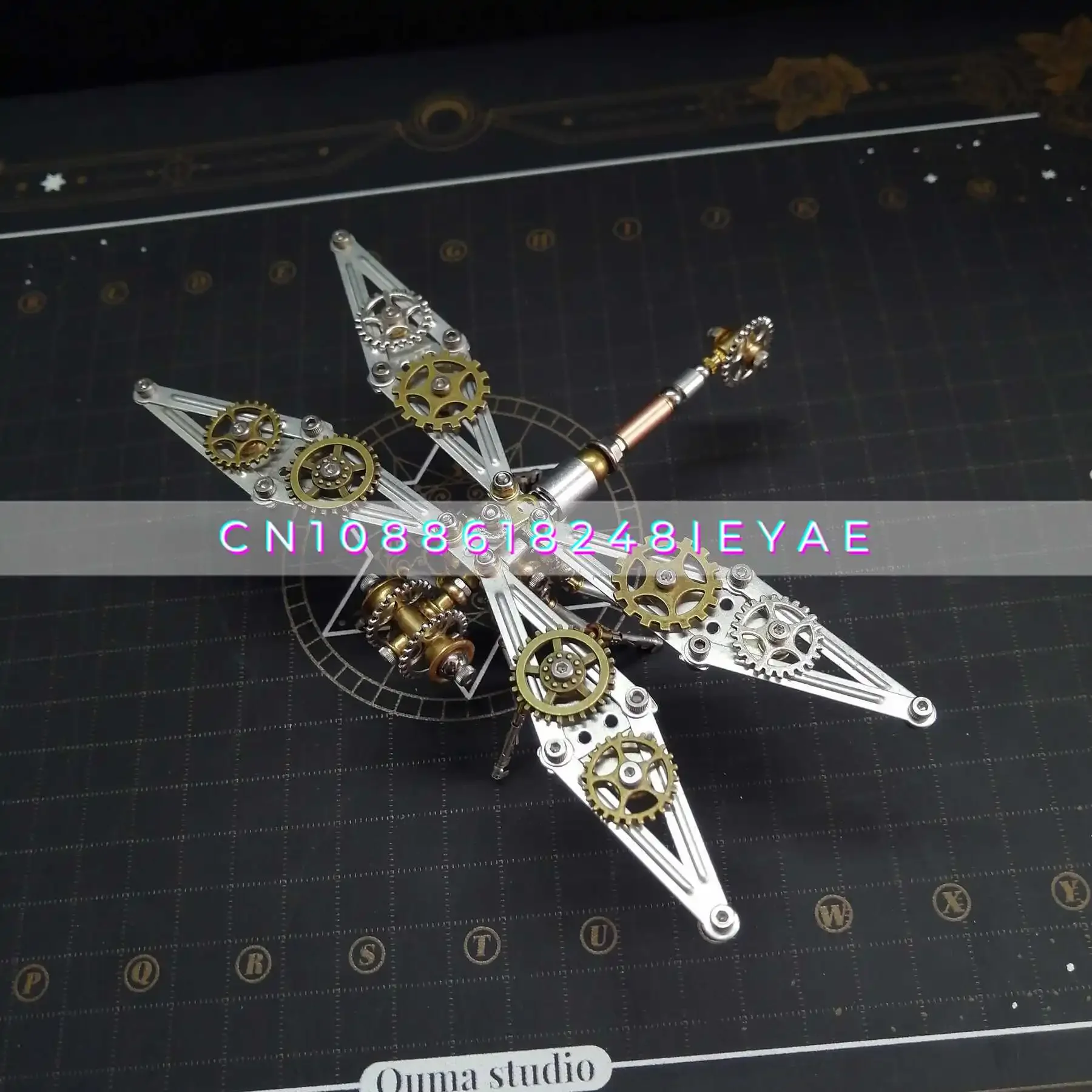 Steampunk Meccanico Insetto Vena Gigante Libellula Assemblaggio in Metallo Modello 3D Creativo Fatto a Mano Fai da Te Regalo per Ragazzo