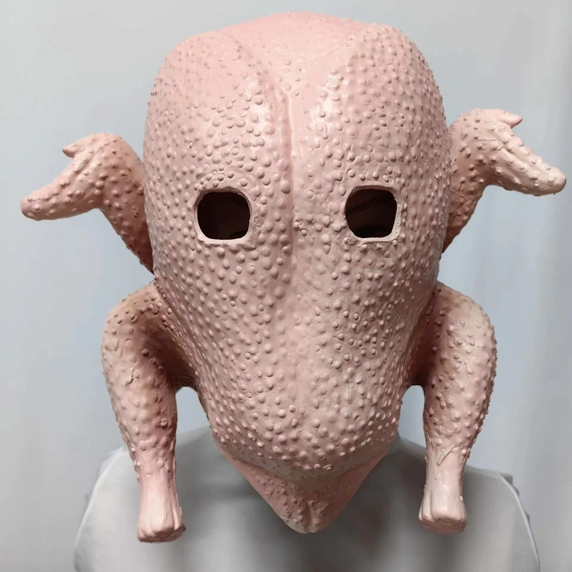 Funny chicken turkey mask animal latex head cover whole person props party Halloween performance