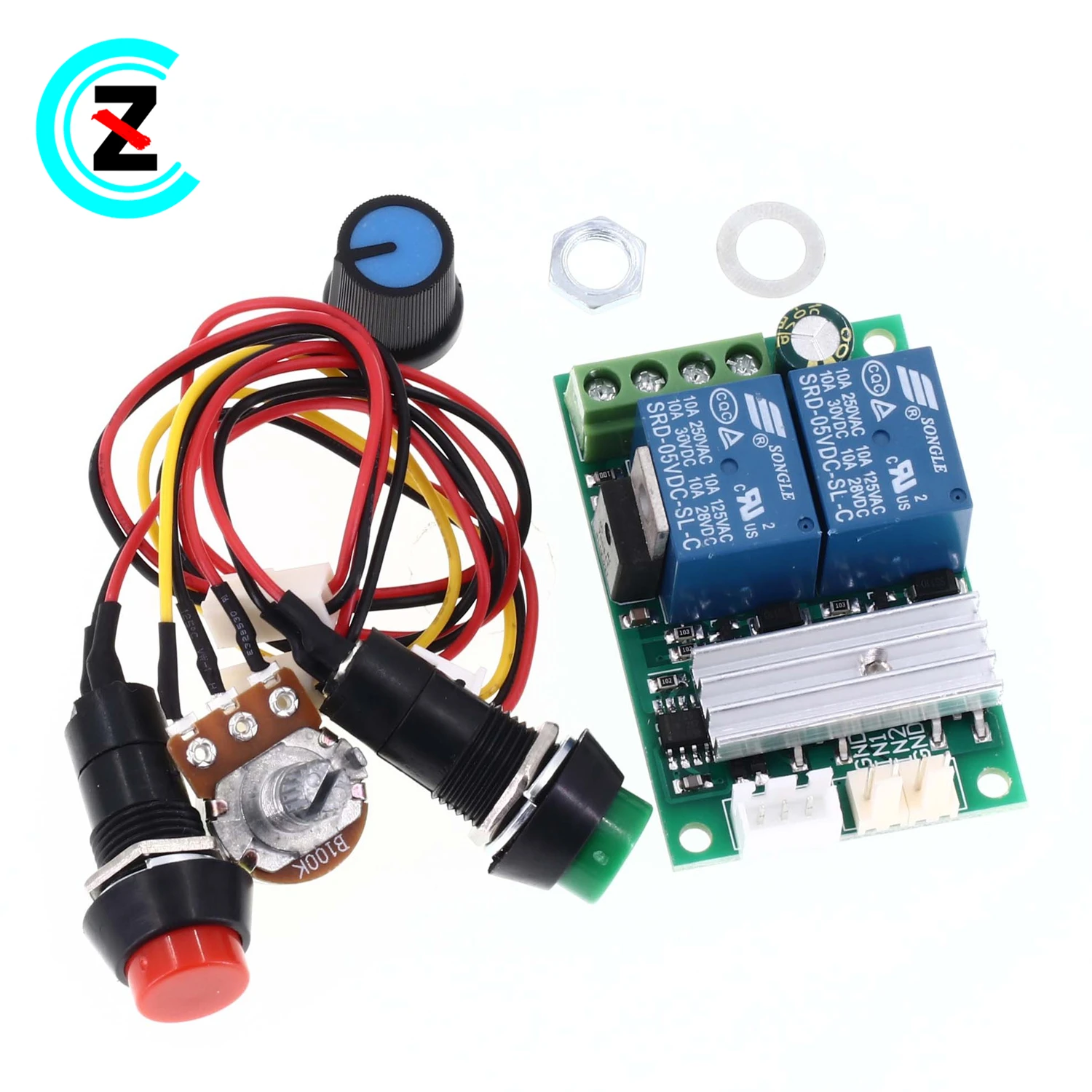PWM DC motor governor 6V12V24V reversible switch Electric push rod motor controller button