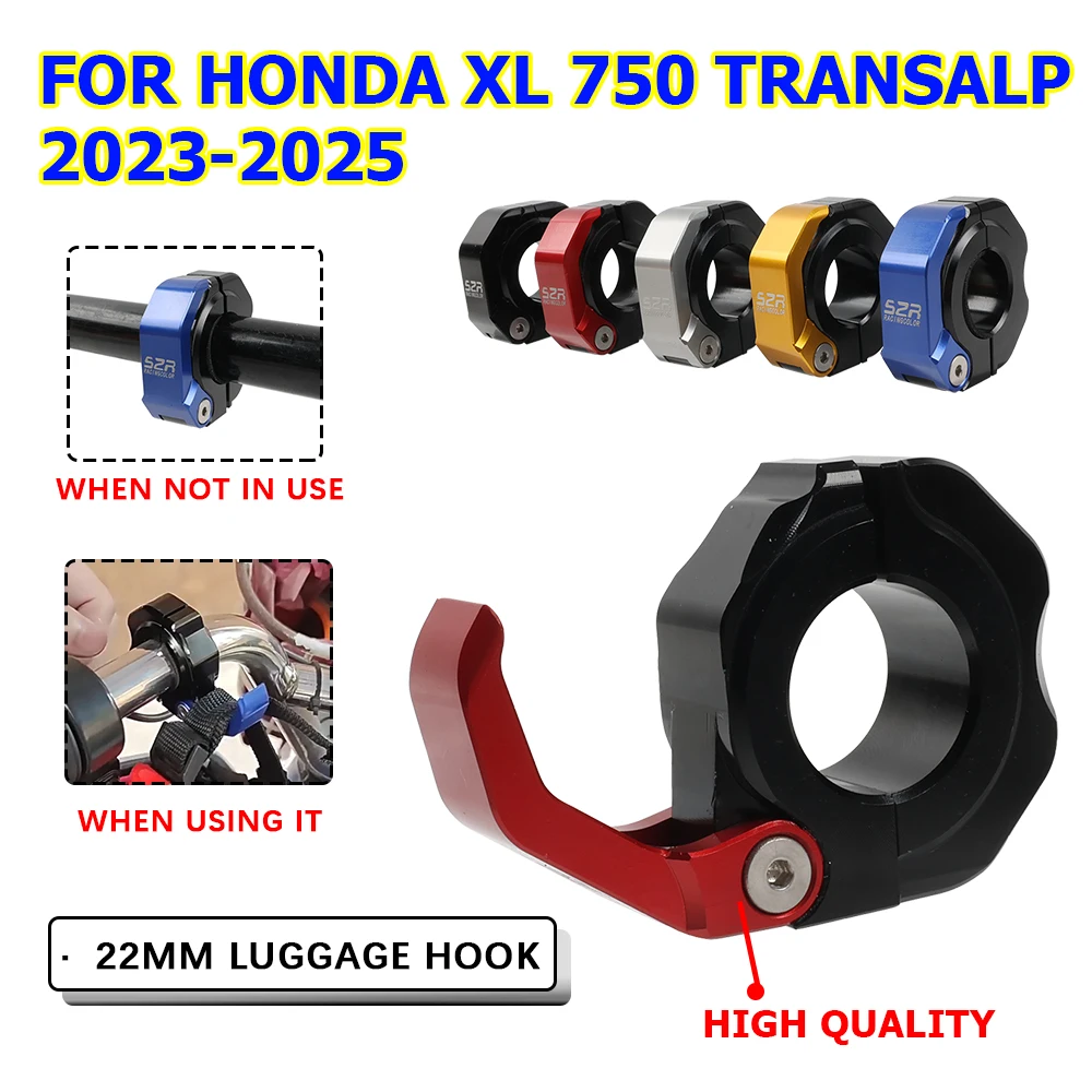 

For Honda XL750 Transalp XL 750 XL 2023 2024 Motorcycle Accessories Handlebar Helmet Hook Luggage Bag Holder Hanger Claw Hook