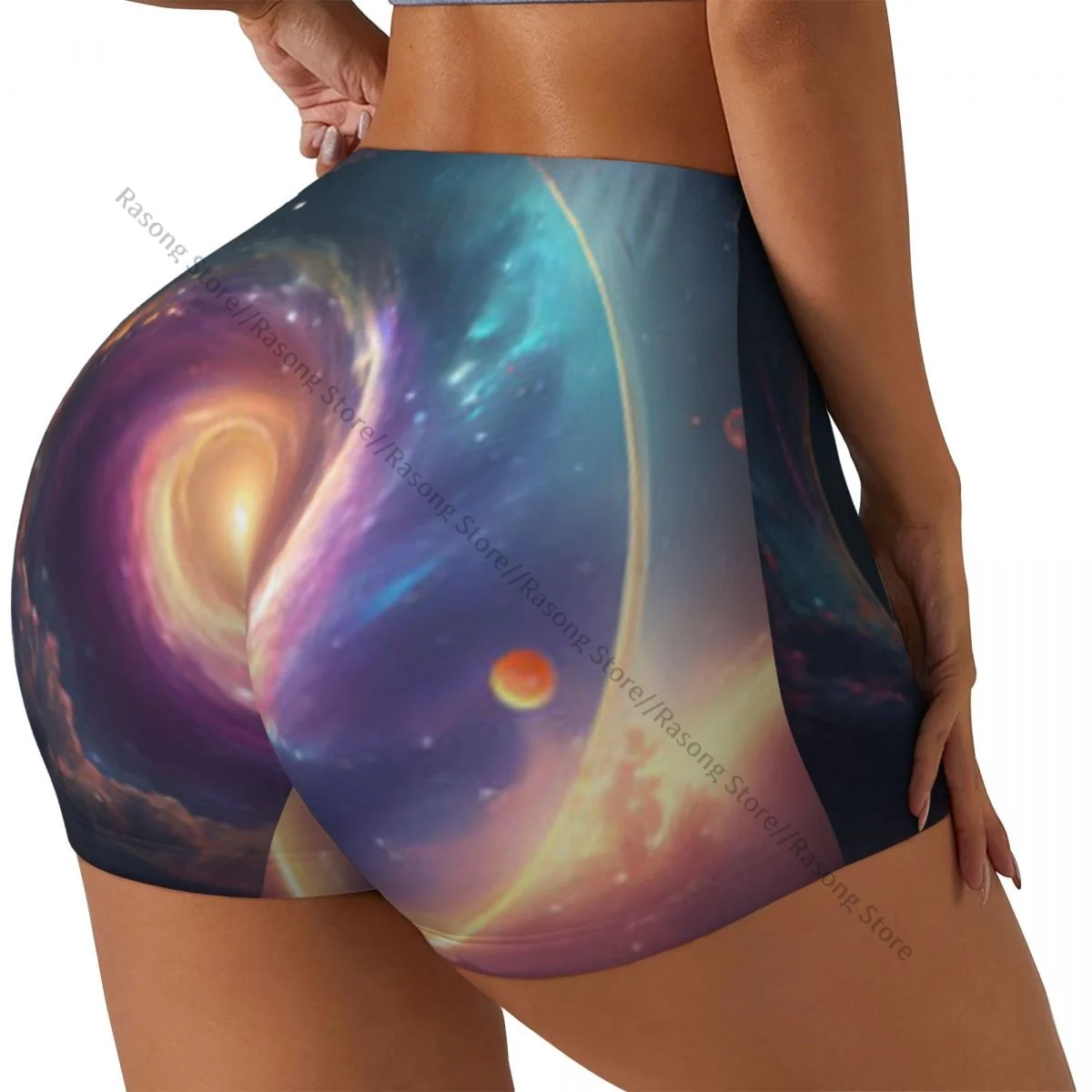 

Шорты для йоги Outer Space Galaxy Space Fantasy Sky Женские байкерские плотные эластичные спортивные леггинсы для тренировок Спортивная одежда