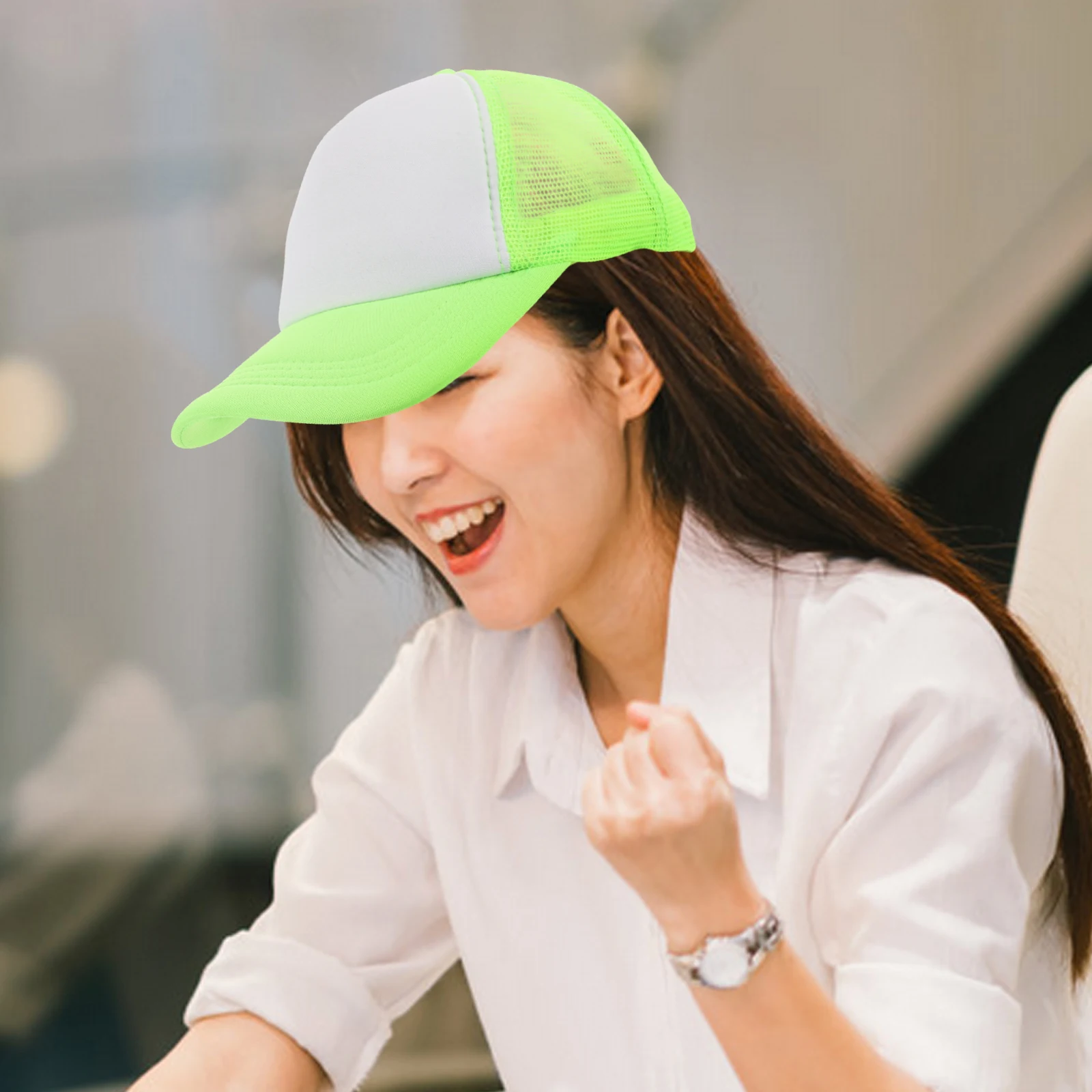 

5Pcs Sublimation Blank Trucker Caps Breathable Adjustable Outdoor Baseball Hats for Men Women DIY Unisex Sports Graffiti Caps