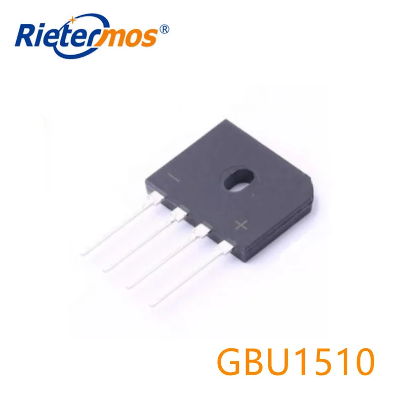100PCS  GBU1510 15A 1KV  DIP4 MADE IN CHINA