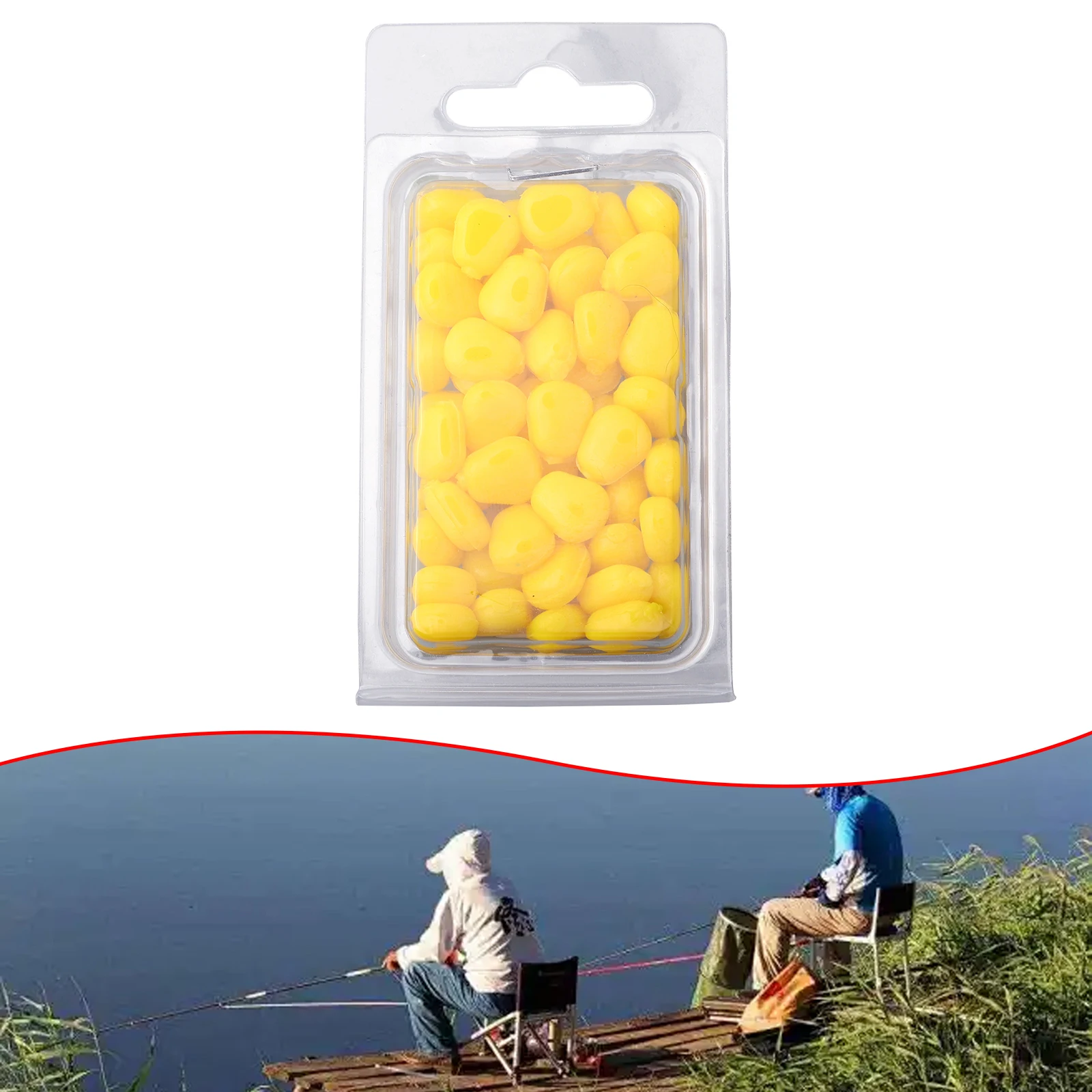 

50pcs Fishing Lures Silicone Artificial Soft Corn Design Lure For Outdoor Freshwater Fishing Carp Fishing Tackle Accessories