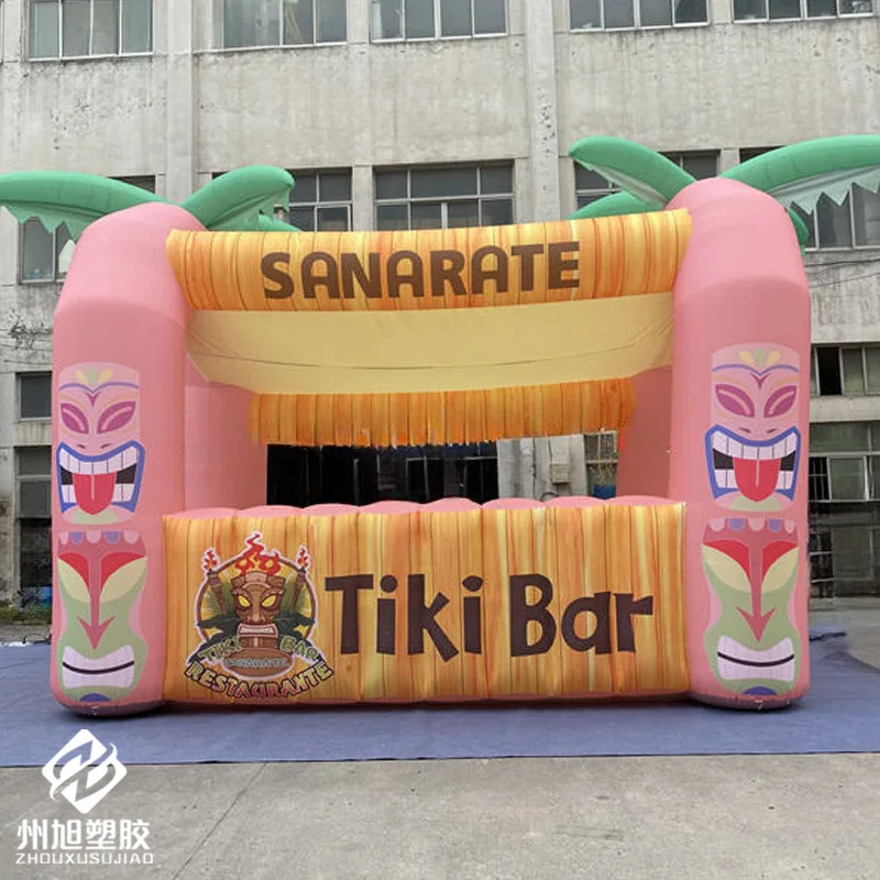 Inflatable booth, equipped with a blower, for outdoor beach party - inflatable booth decoration items for events