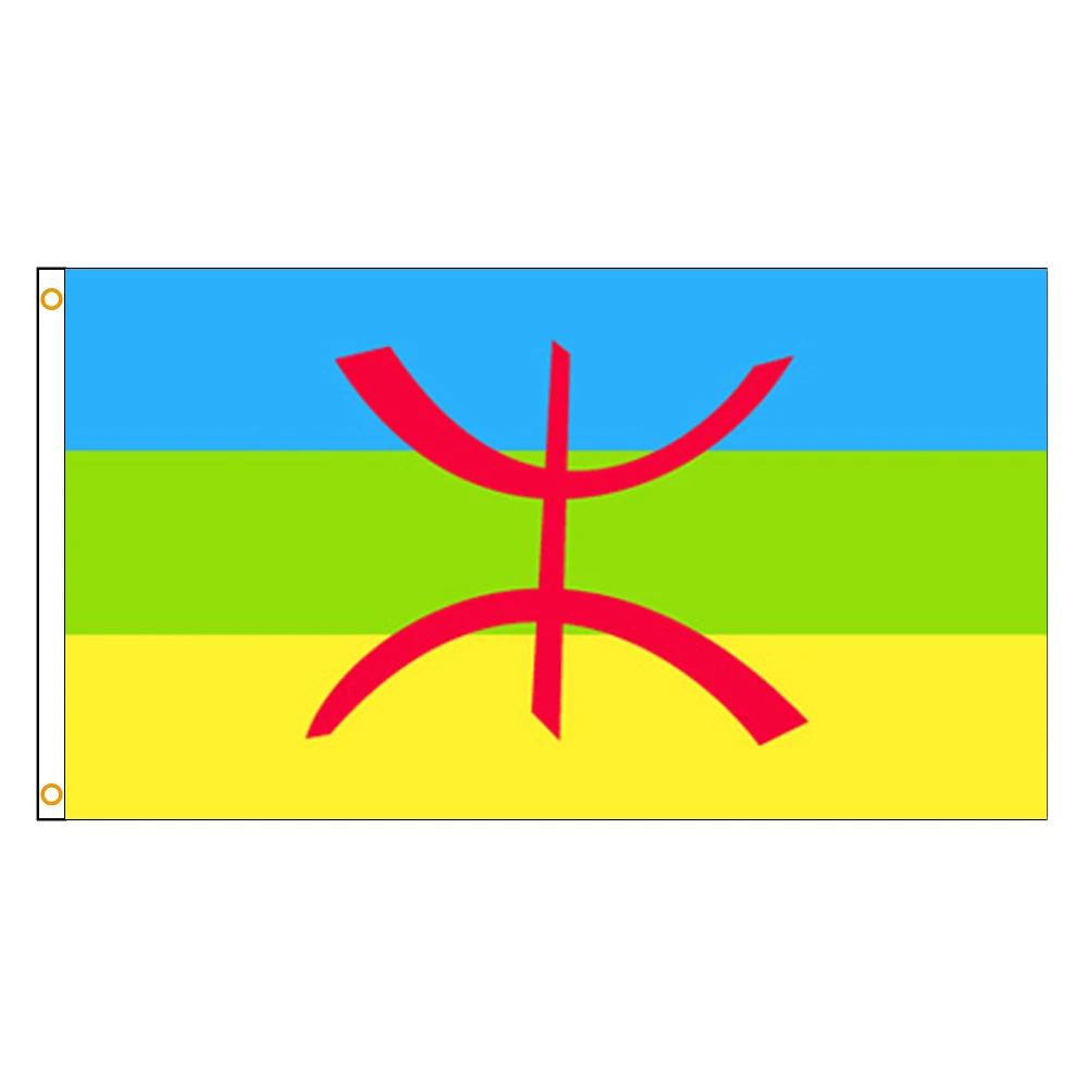 90x150cm berber Flag high quality polyester hanging 3x5ftS North Africa Banner Amazigh Flag for home decoration