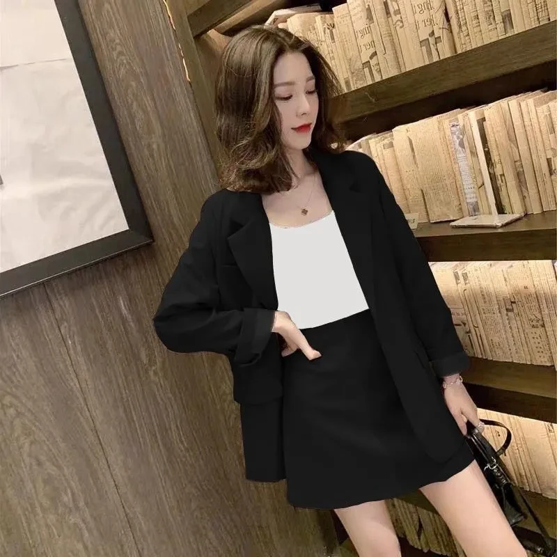 Korean Female Two Piece Set Of Small Fragrant Short Skirts Spring Summer Women Fashion Small Fragrant Short Skirt Two Piece Set