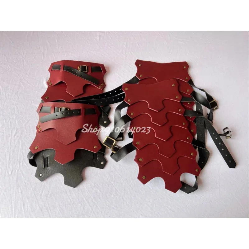 LARP 가죽 다리 갑옷 고딕 그리브스 하프 찹스 게이터 중세 바이킹 기사 코스튬 키트 코스프레 라이더 신발 부츠 커버