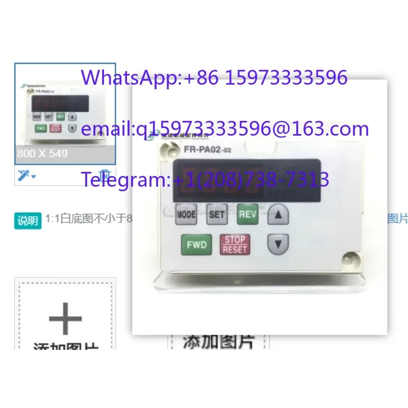 Panel de Operación con Teclado para Convertidor de Frecuencia FR-PA02-02 100% Original, Repuesto para Inversor Serie E540