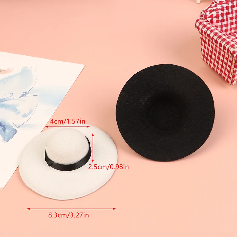 ของขวัญสำหรับเด็กผู้หญิง; ของเล่นบ้านตุ๊กตาจิ๋ว DIY; หมวกทรงสูงสำหรับเล่นบทบาทสมมติ งานฝีมือทำหมวก