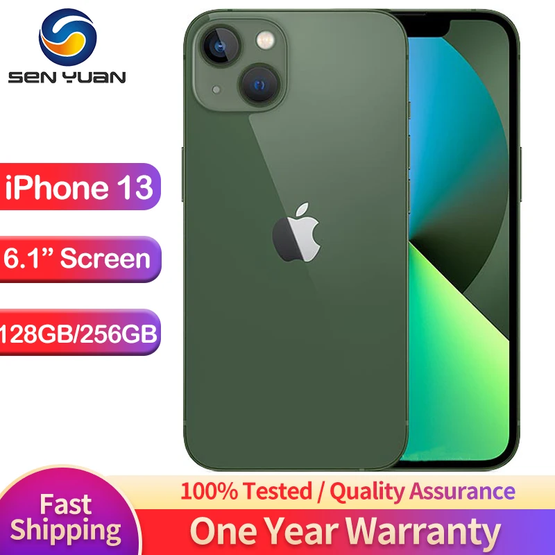 Apple iPhone 13 128GB/256GB/512GB ROM Original Unlocked A15 Bionic Hexa Core IOS 5G Face ID 6.1