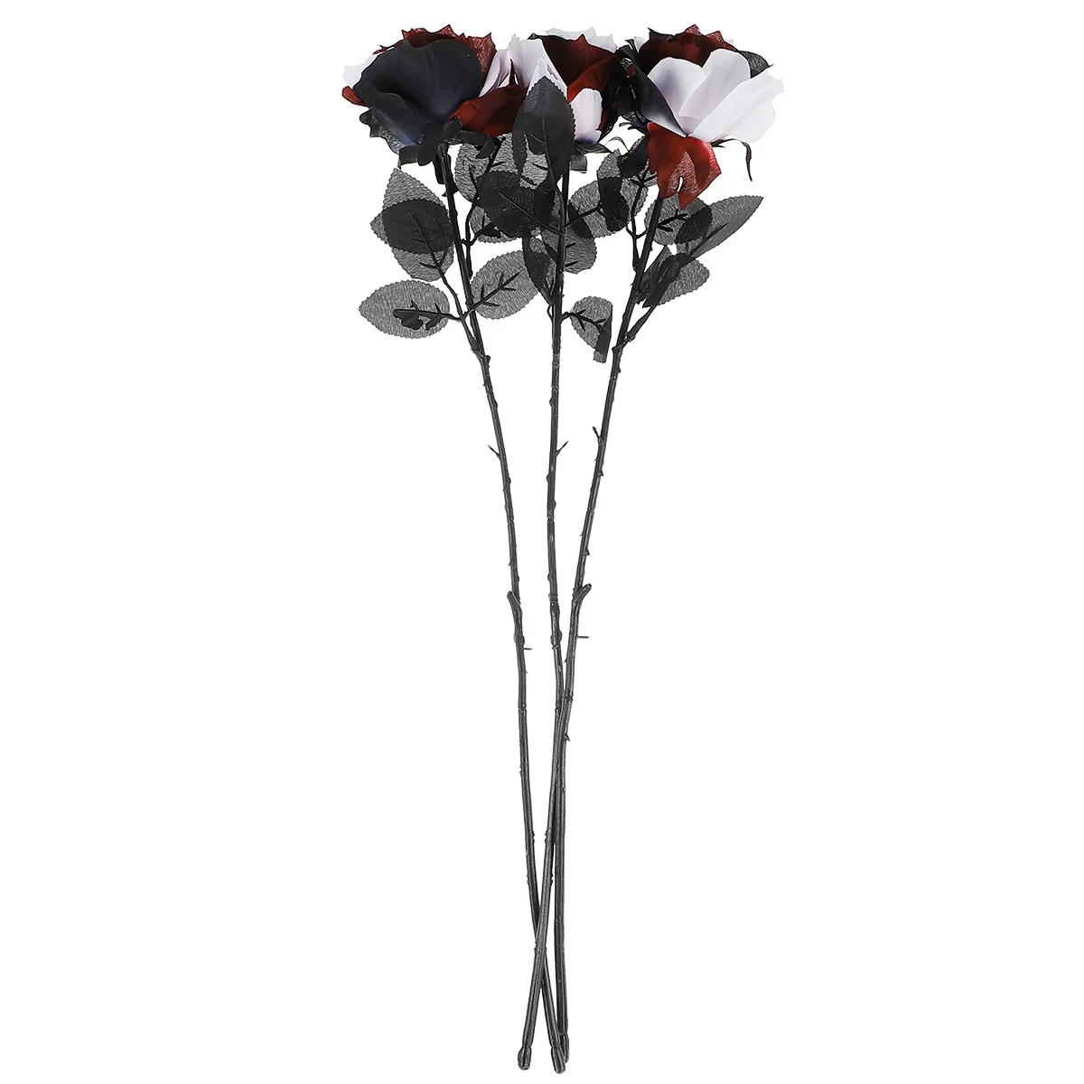

3Pcs Realistic Rose Decorative Prop for Wedding Party Halloween Home Garden Layout Decoration Indoor Outdoor Elegant Ambiance