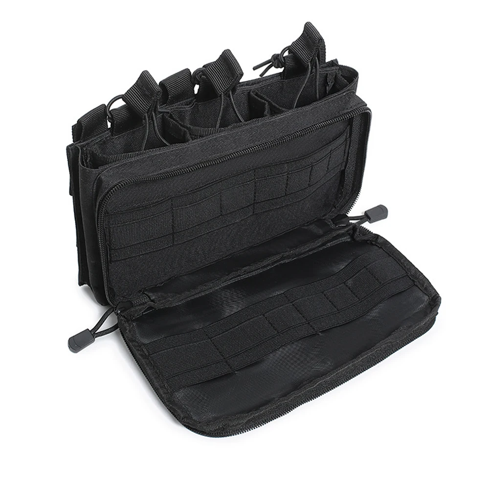 Tactical Multifunctional Molle Bag with Triple Pen Magazine Bag, Universal Ink Cartridge Holder Accessory Bag
