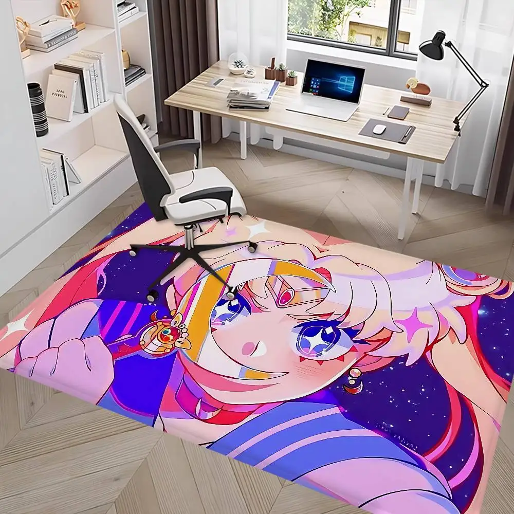Magical Girl Anime S-Sailor M-Moon Room Mats Retro Multiple Choice Living Room Kitchen Rug Non-Slip Welcome Rug