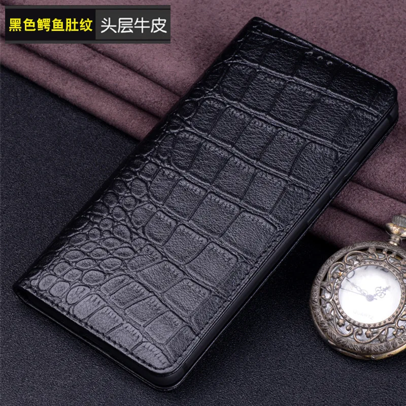 Hot Sales Luxury Real Cowhide Or Lich Genuine Leather Flip Phone Cases For Sony Xperia 1 V Pro-i Hell Full Cover Pocket Bag Case