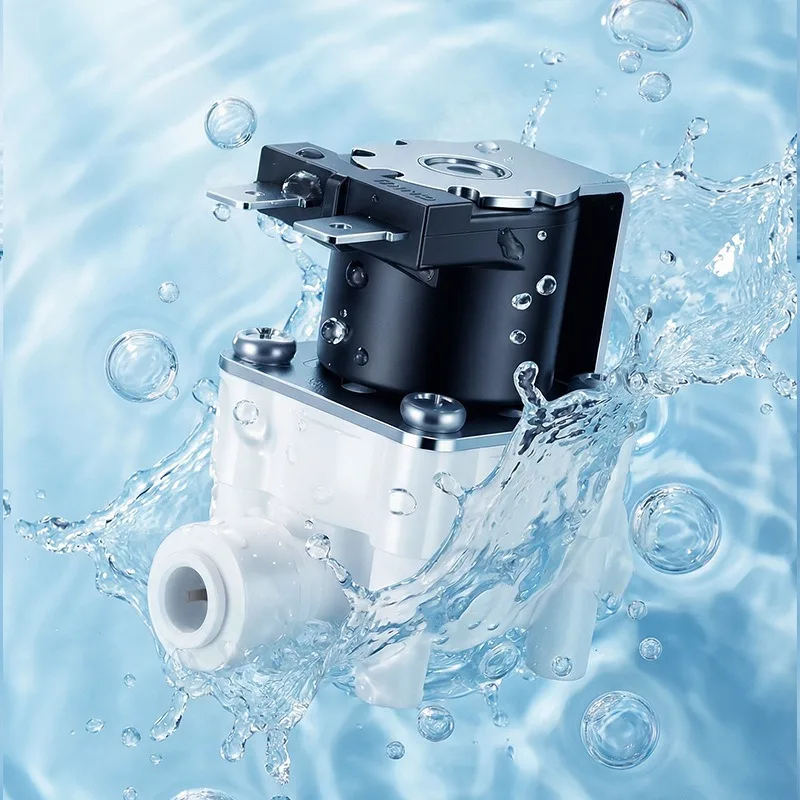 Solenoid Valve 1/4",3/8" Quick Connect Plastic, High Low Pressure One Way Check Valve For Water Purifier Replacement Fitting