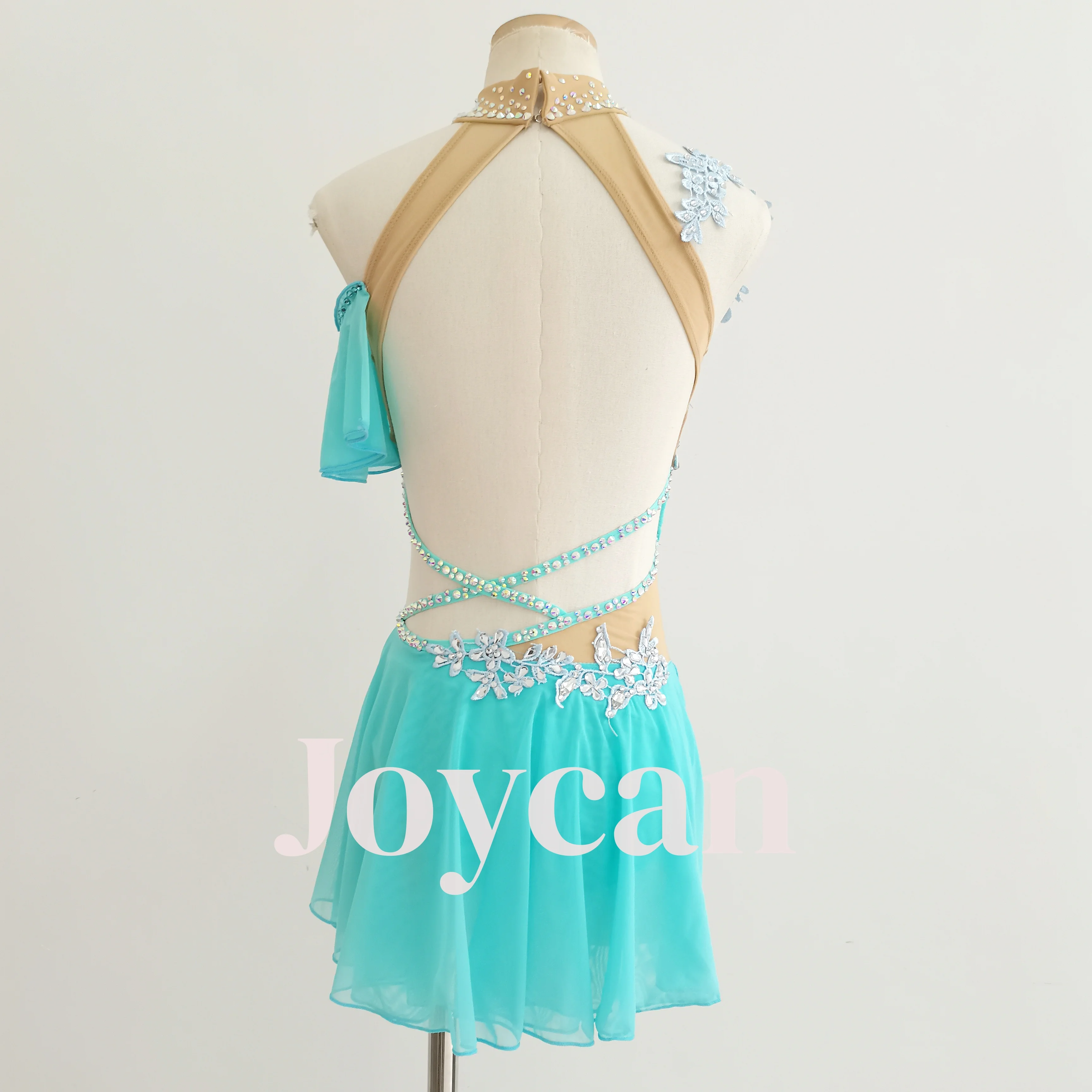 Joycan Lycial فستان رقص فتاة الماس القطب الرقص الباليه أداء المنافسة تخصيص اليدوية هدية دنة BD8786