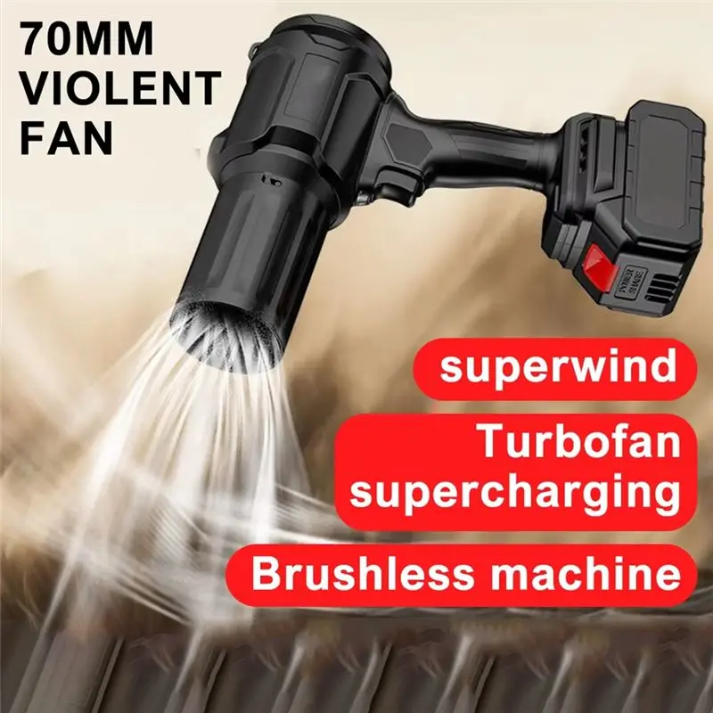 【NEW A39M】 High Power Turbojet Fan Lithium Hair Dryer 200MPH Wind Speed For 18V Battery