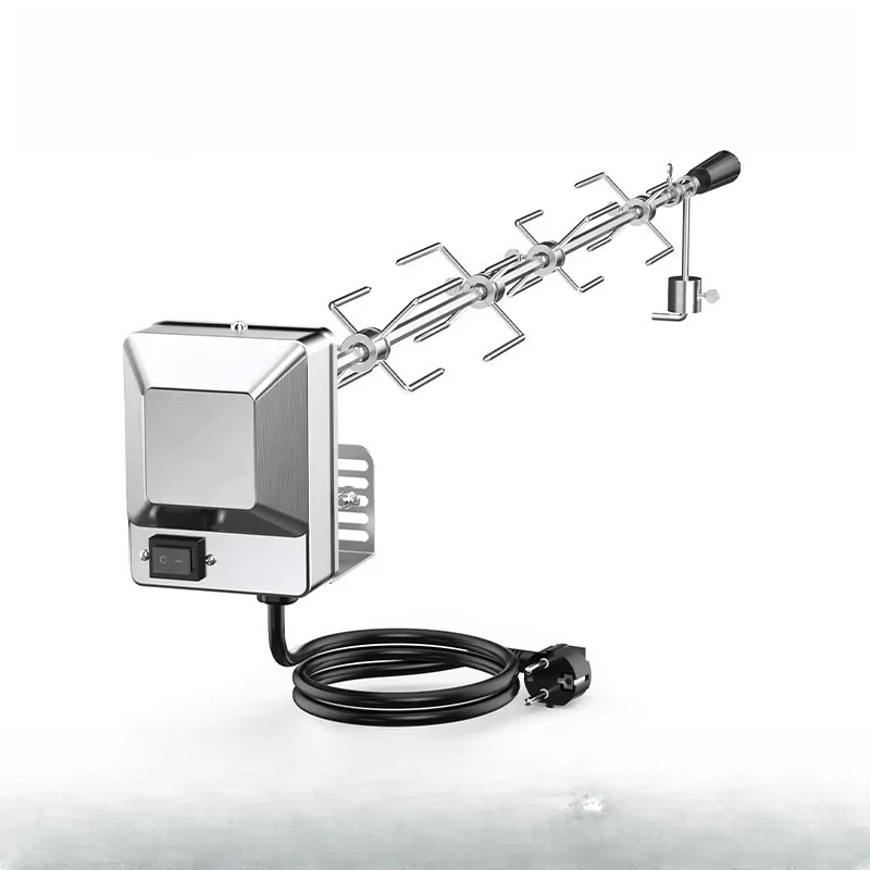 Stainless Steel Gas Grill Kit with 100cm Skewer Rod and  Motor,  Accessories, Stainless Steel