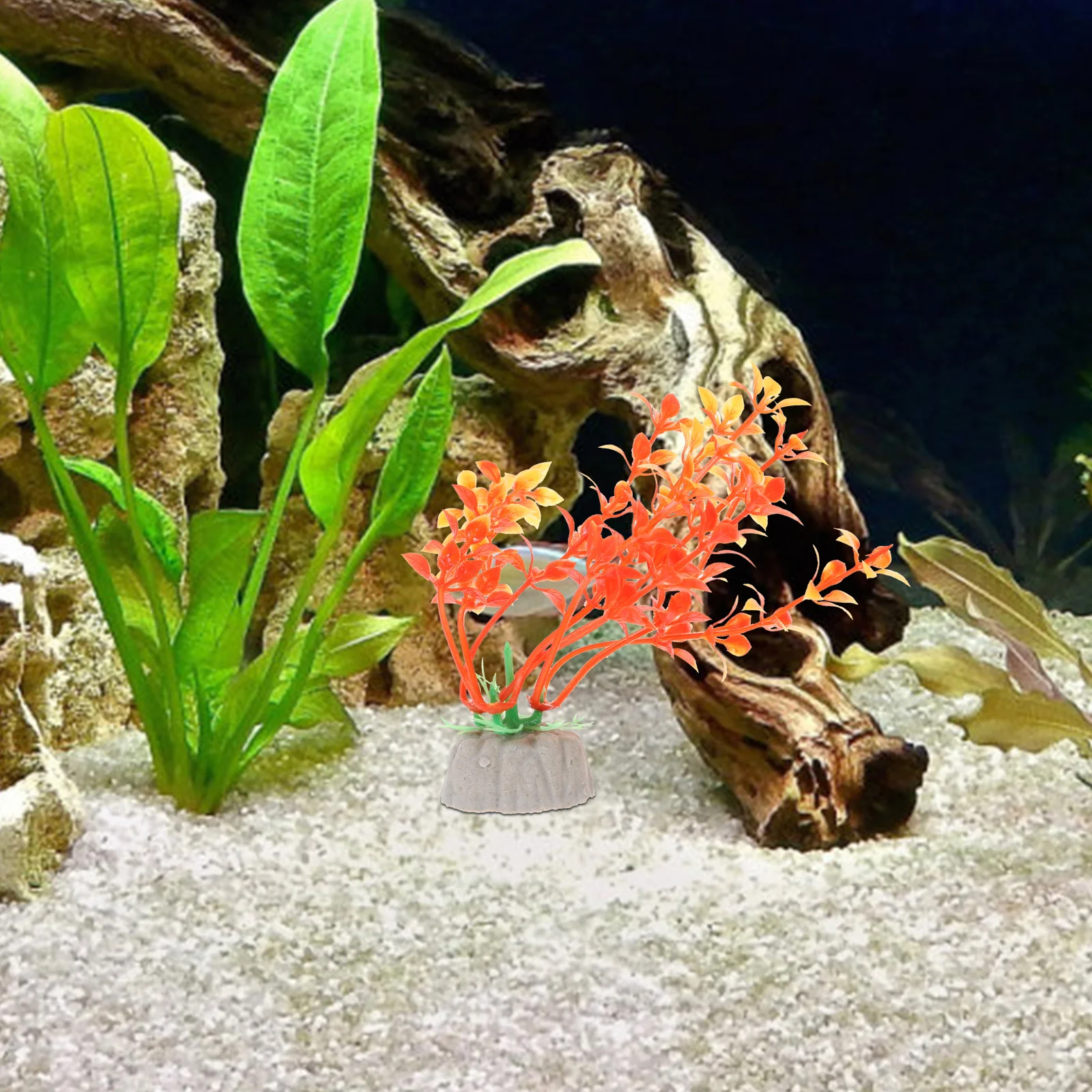 

1Set Simulation Aquatic Plant Decor Exquisite Workmanship Realistic Aquarium Plants Fish Tank Fake Ornaments Lively Atmosphere