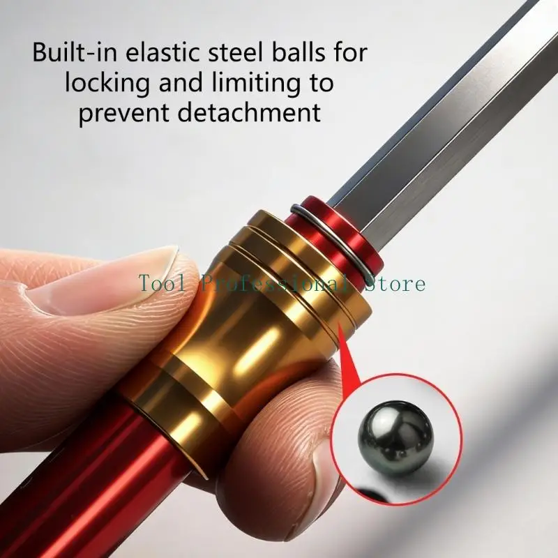 57QF Screwdriver Bit Holder Socket Set With 3 Gear Depth Adjustable Positions 1/4Inch Hexagonal Shank