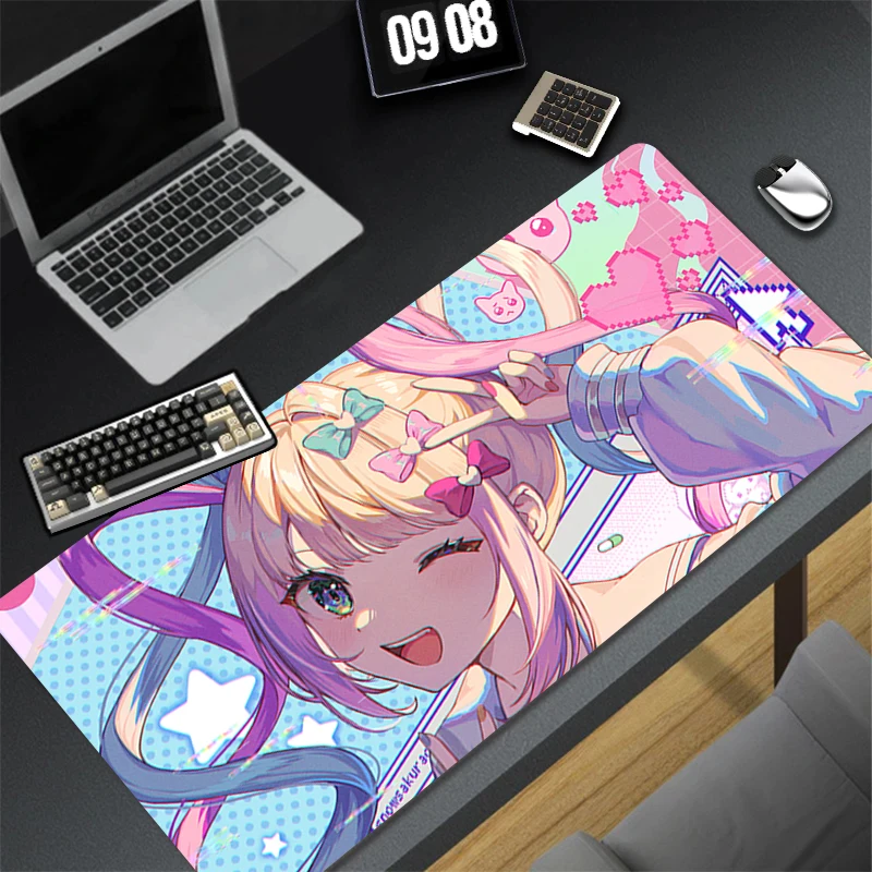 

Computer Gaming Accessories Cool Mousepad Office PC Mouse Pad Keyboard Pad N-NEEDY GIRL OVERDOSE Desk Decoracion Anime Desk Mat