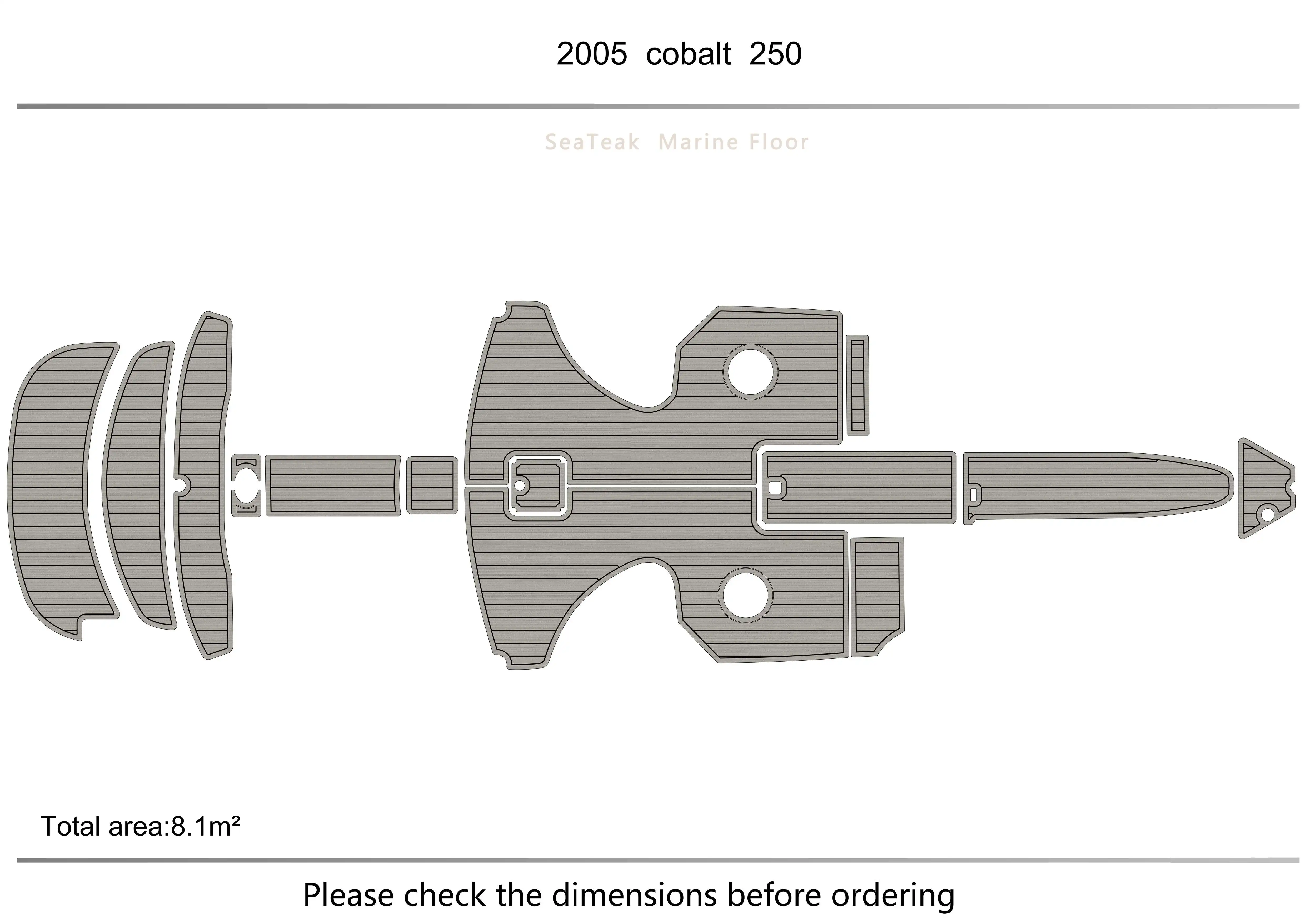 2005-2007 COBALT 250 Cockpit Swimming platform1/4