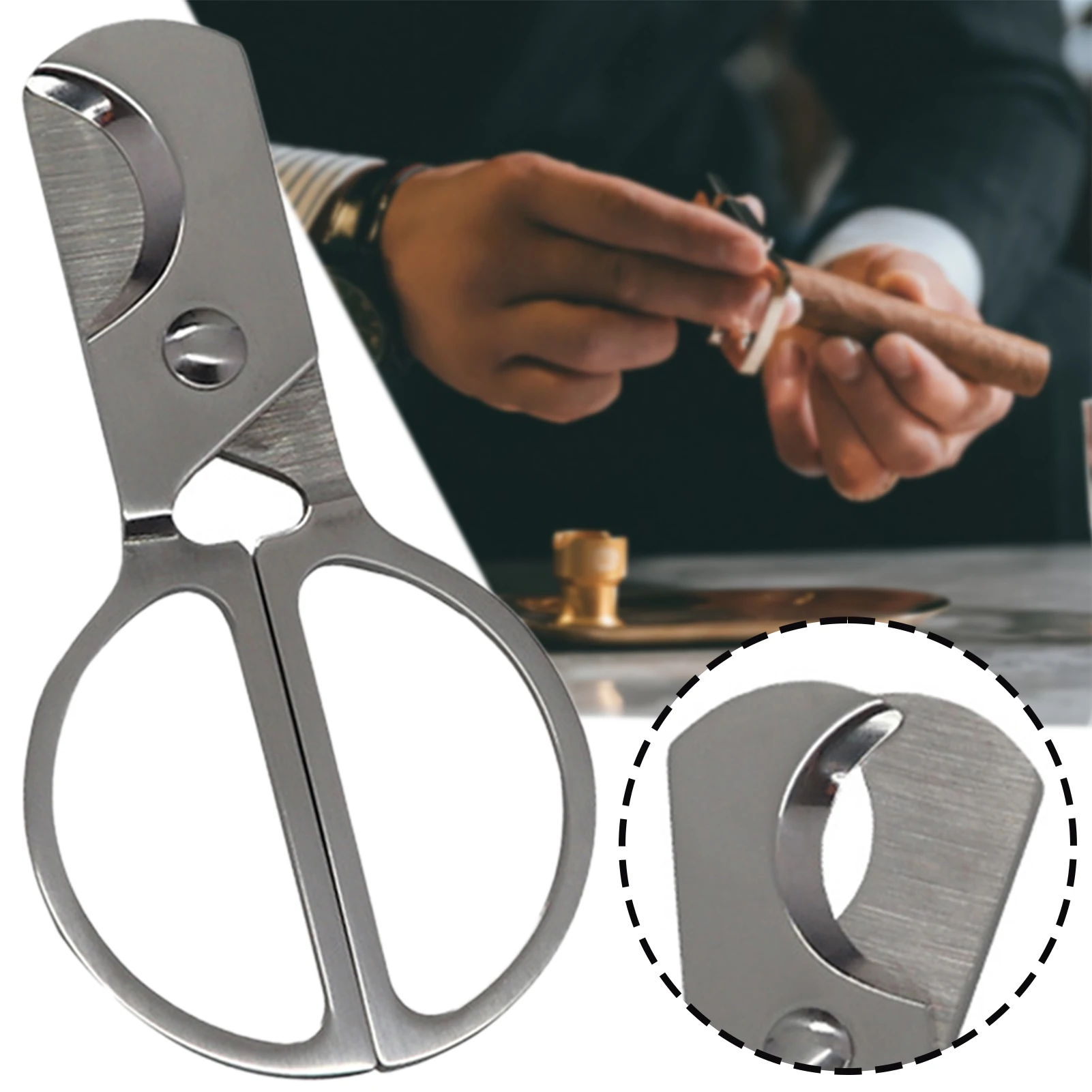 Hand Polished Steel Cigars Scissors Small Size Precise Pill-Capsule Cutter For All Sizes Of Vitamins Medicines Knives For Home