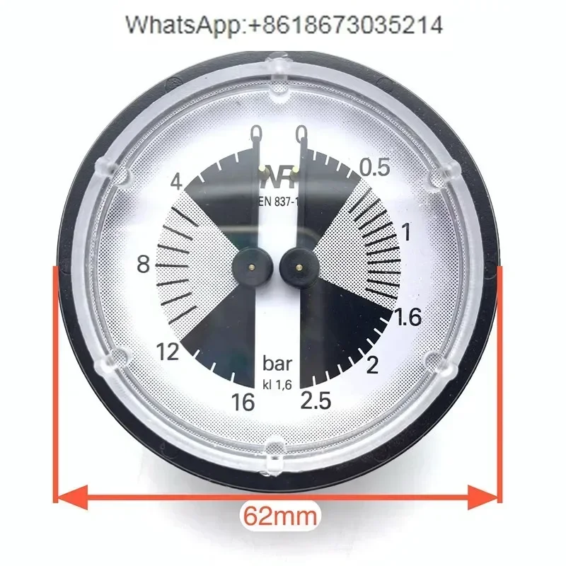 

Coffee machine double pointer pressure gauge