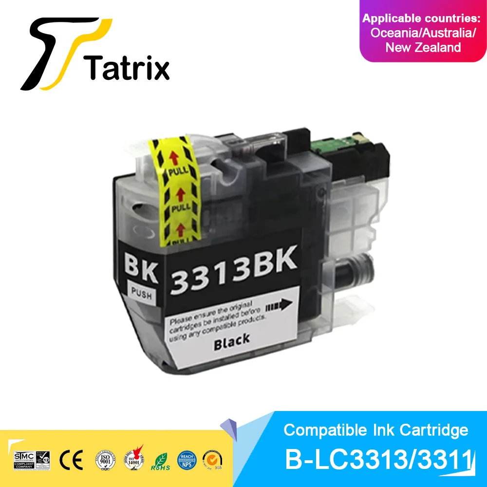 Tatrix LC3313 LC3311 Premium Color Compatible Printer Ink Cartridge for Brother MFC-J491DW MFC-J890DW